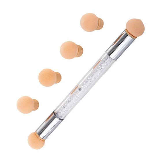Dual Tipped Nail Art Sponge Brush