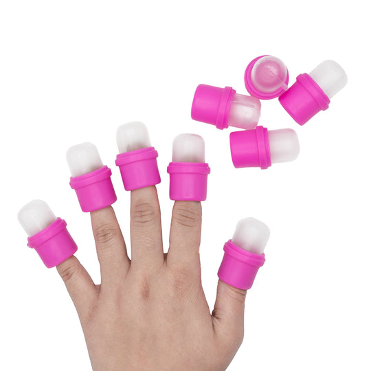 10 PCS Nail Soaker Cap Set