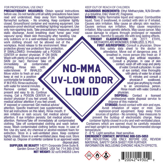 Monomer No MMA UV-Low Odor Liquid