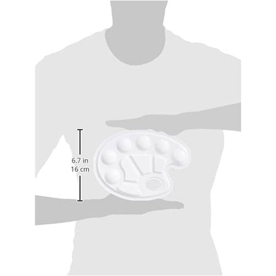 Plastic Mixing Palette with Grip Hole