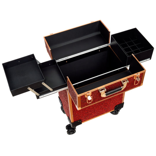 Professional Makeup and Manicure Case Portable Cosmetic Organizer