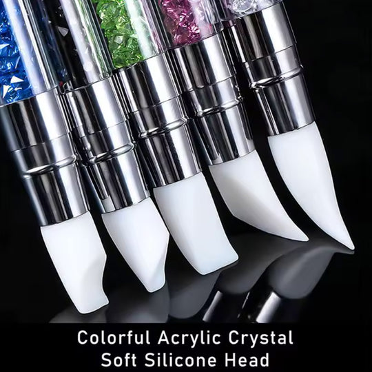 Dual Tipped Silicone Nail Art Acrylic Pen