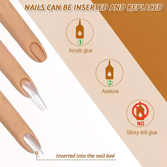 Professional Flexible Silicone Nail Training Finger