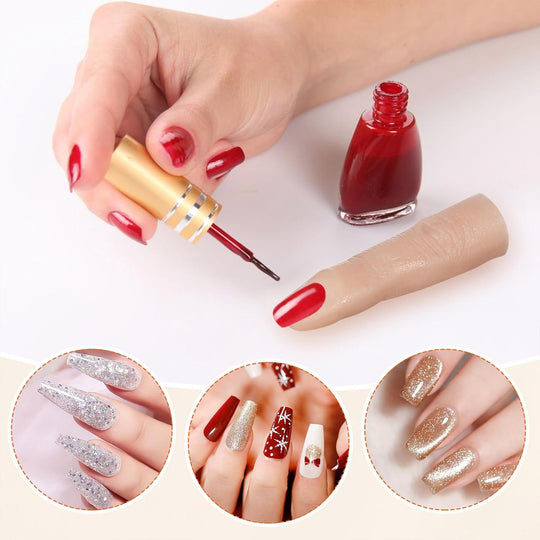 Professional Flexible Silicone Nail Training Finger
