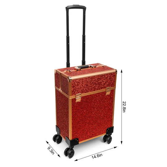 Professional Makeup and Manicure Case Portable Cosmetic Organizer