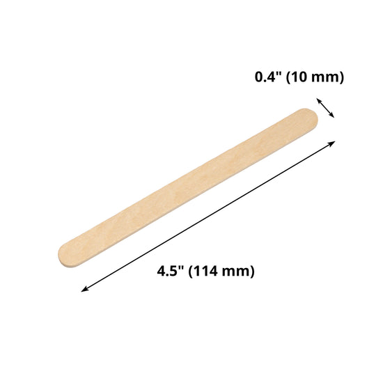 Small Wax Wooden Spatulas 114x10mm (50PCS)