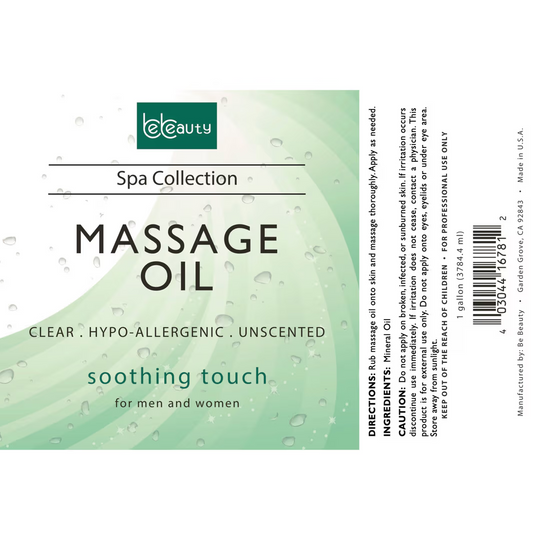 Unscented Massage Oil (1 Gallon)