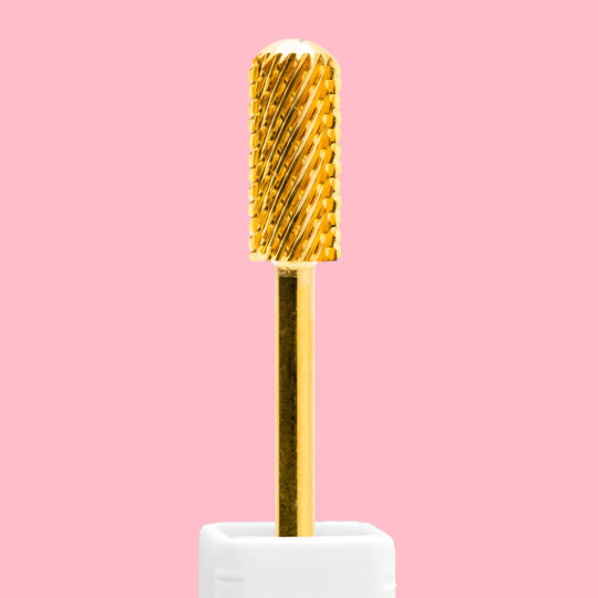 Small Barrel Smooth Top Gold Nail Drill Bit