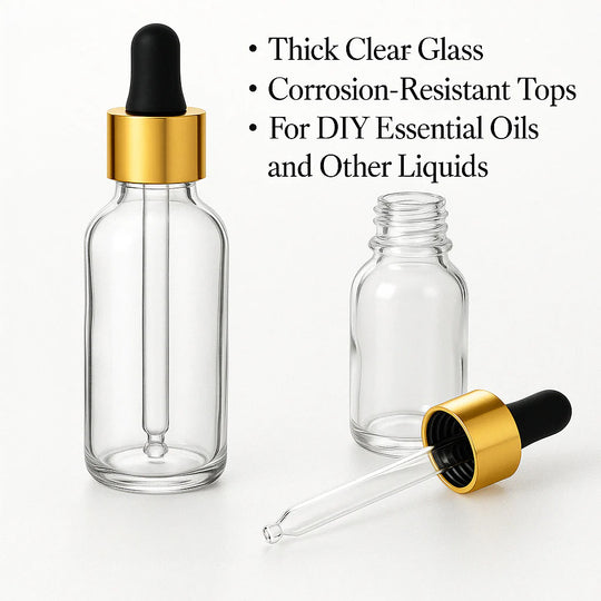 Glass Bottle with Dropper/or Spray lid