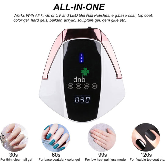 DNB Rechargeable Cordless UV Led Lamp 96W