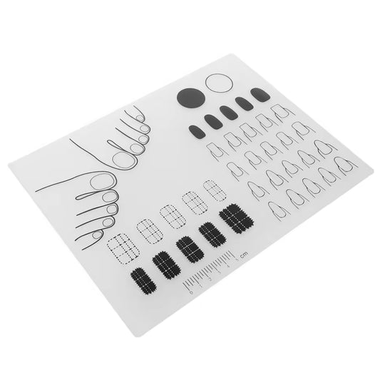 Manicure Practice Mat Silicone Training Pad