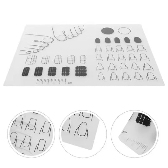 Manicure Practice Mat Silicone Training Pad