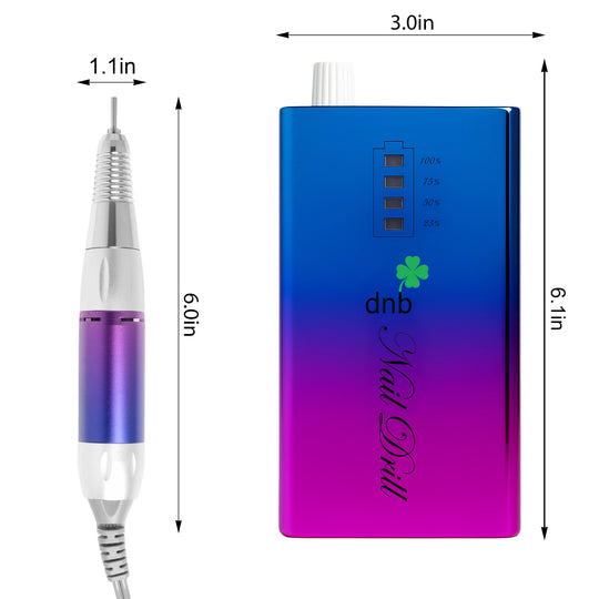 DNB Professional Nail Drill Machine 30000RPM Pink/Blue