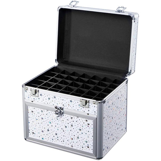 Nail Polish Organizer With Drawer and Adjustable Dividers