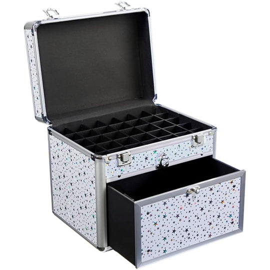 Nail Polish Organizer With Drawer and Adjustable Dividers