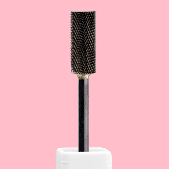 Small Barrel Flat Top DLC Black Nail Drill Bit