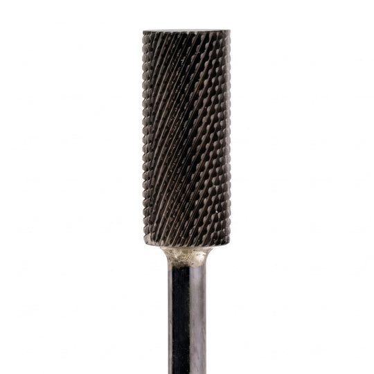 Small Barrel Flat Top DLC Black Nail Drill Bit 3/32"