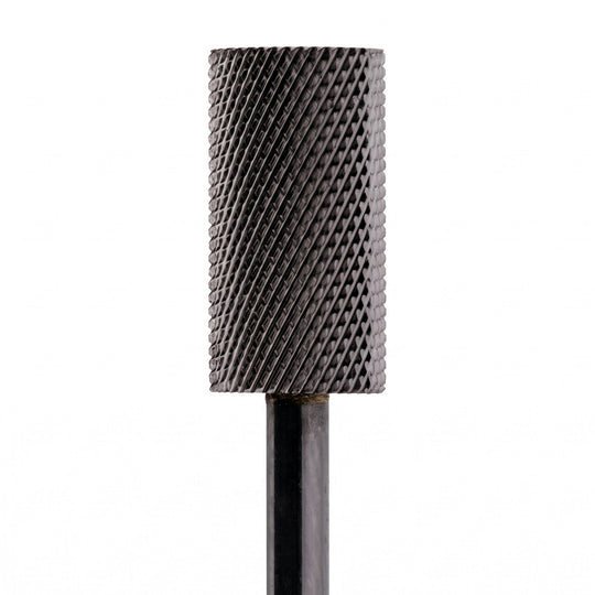 Large Barrel Flat Top DLC Black Nail Drill Bit 3/32"