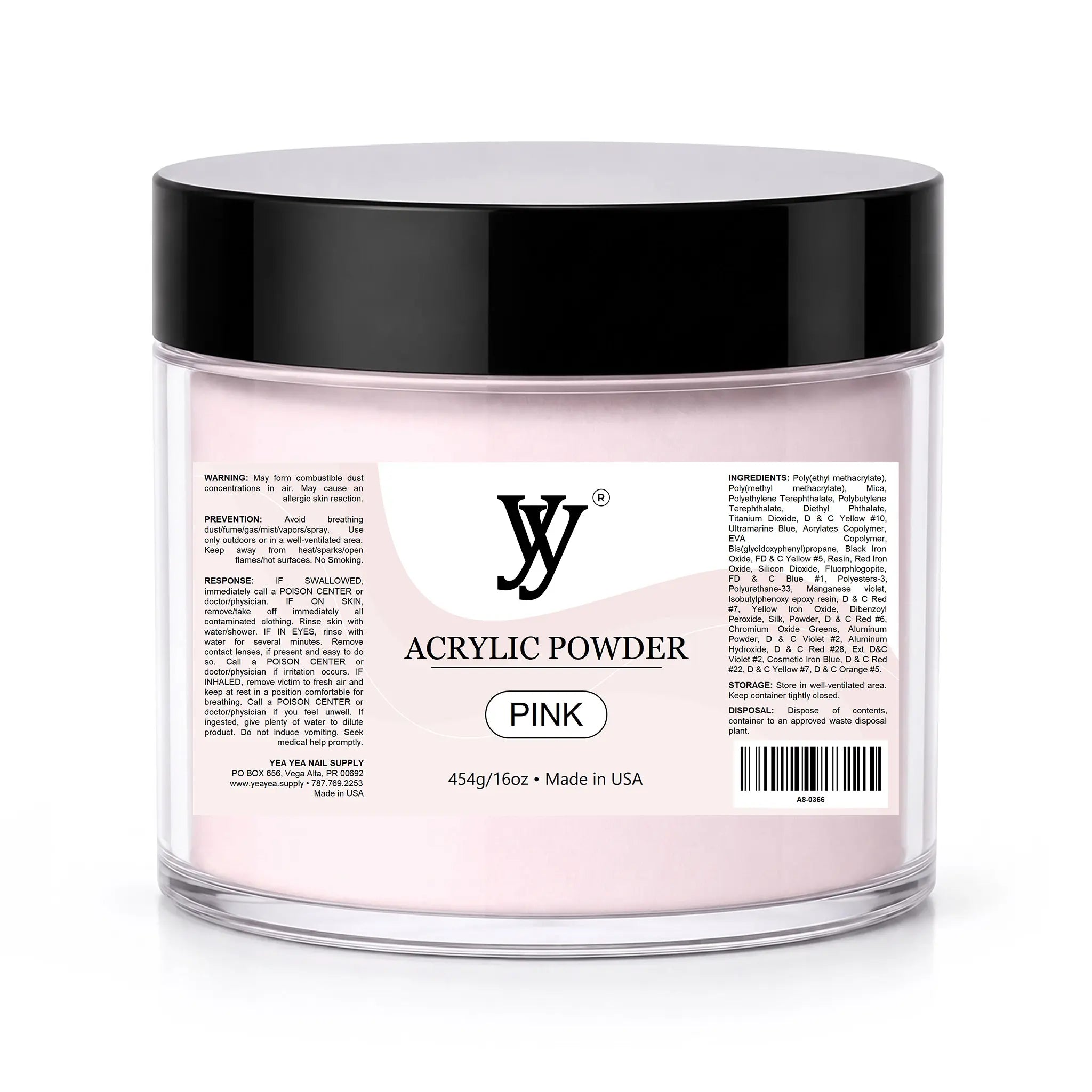 Y&Y Acrylic Nail Powder Pink