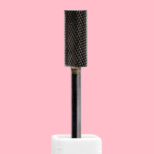 Small Barrel Flat Top DLC Black Nail Drill Bit