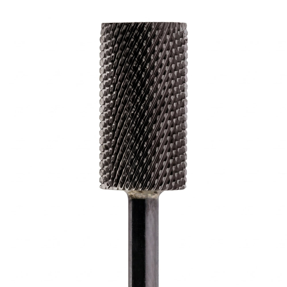 Large Barrel Flat Top DLC Black Nail Drill Bit 3/32"