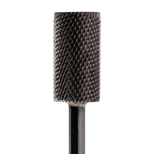 Large Barrel Flat Top DLC Black Nail Drill Bit 3/32"