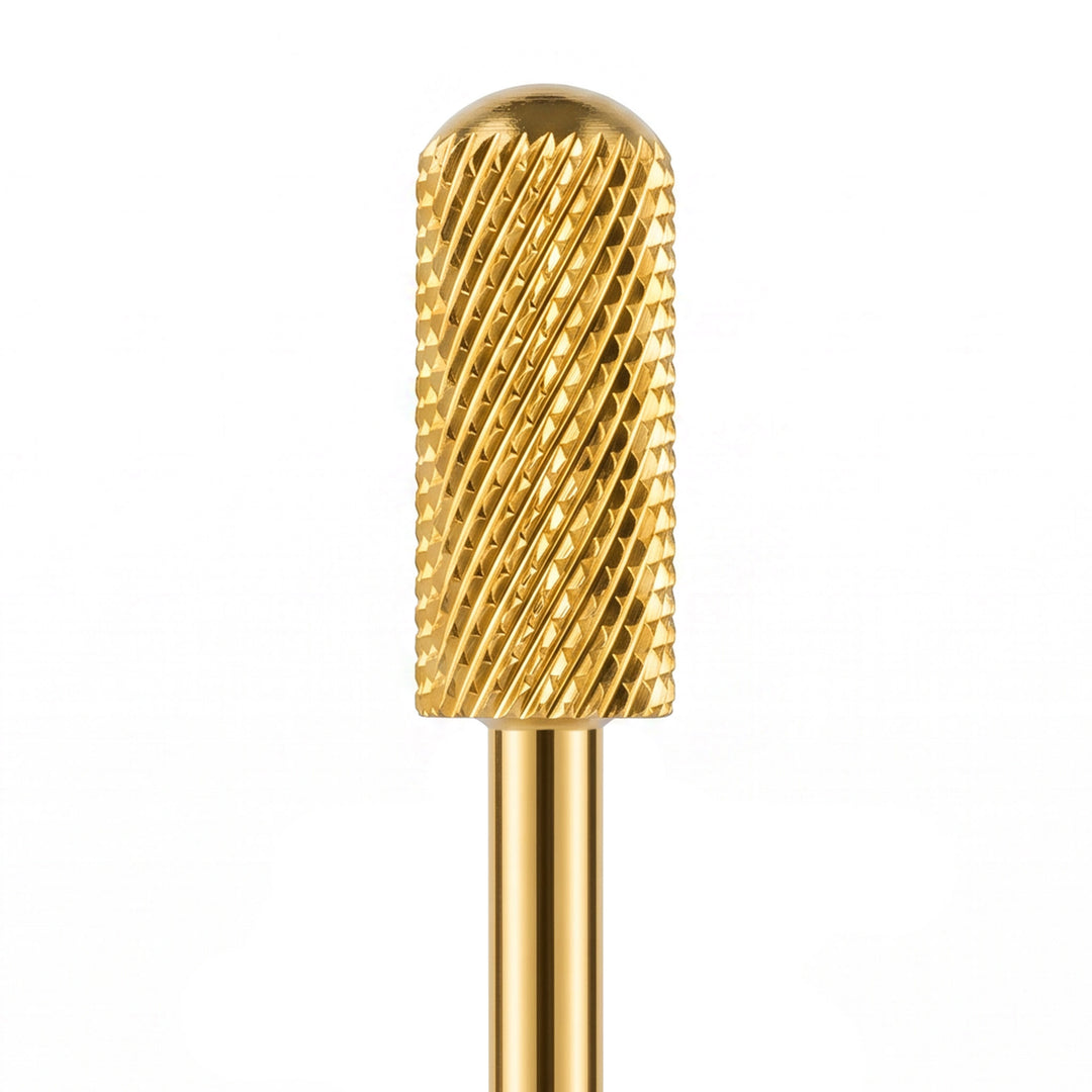 Small Barrel Smooth Top Gold Nail Drill Bit 3/32"