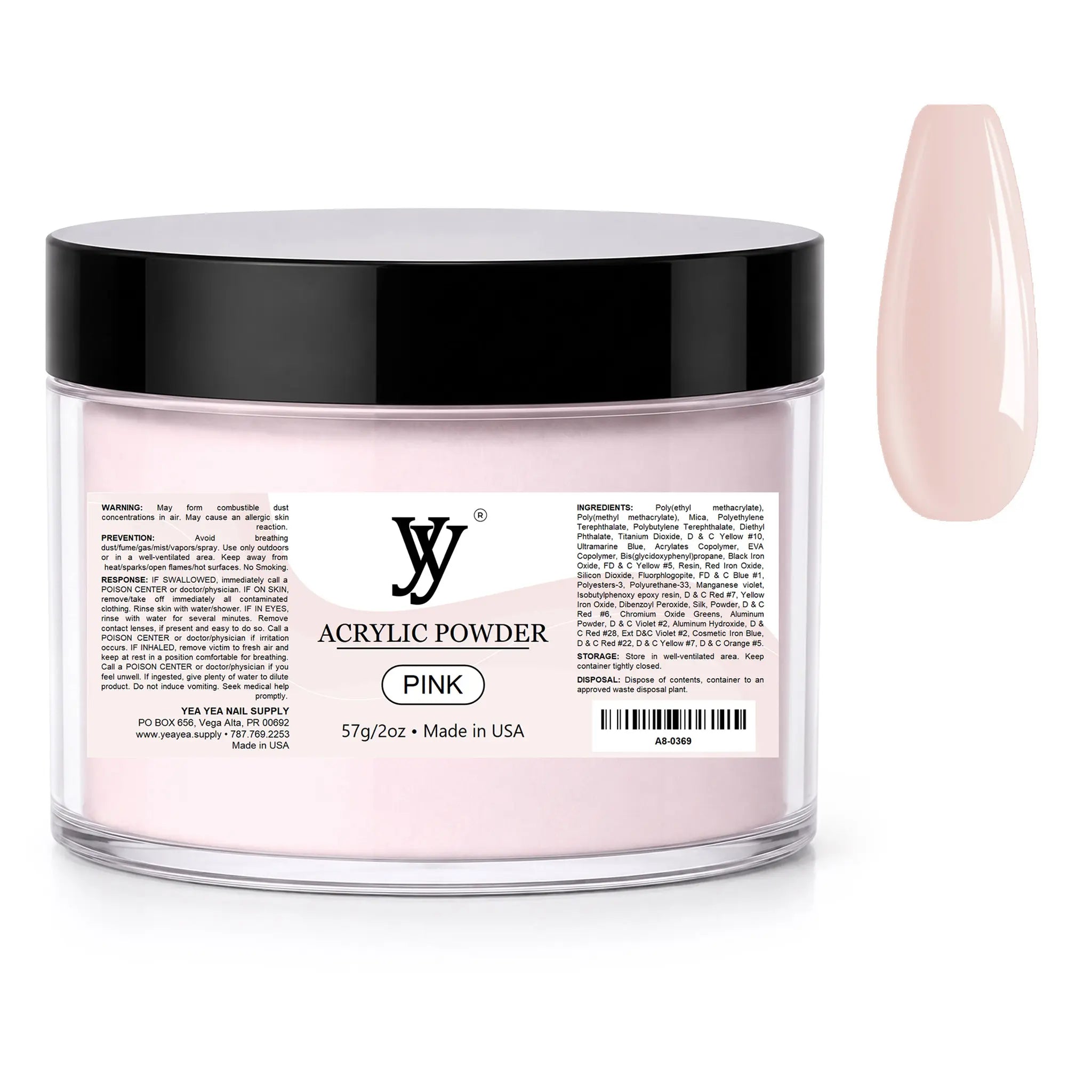 Y&Y Acrylic Nail Powder Pink