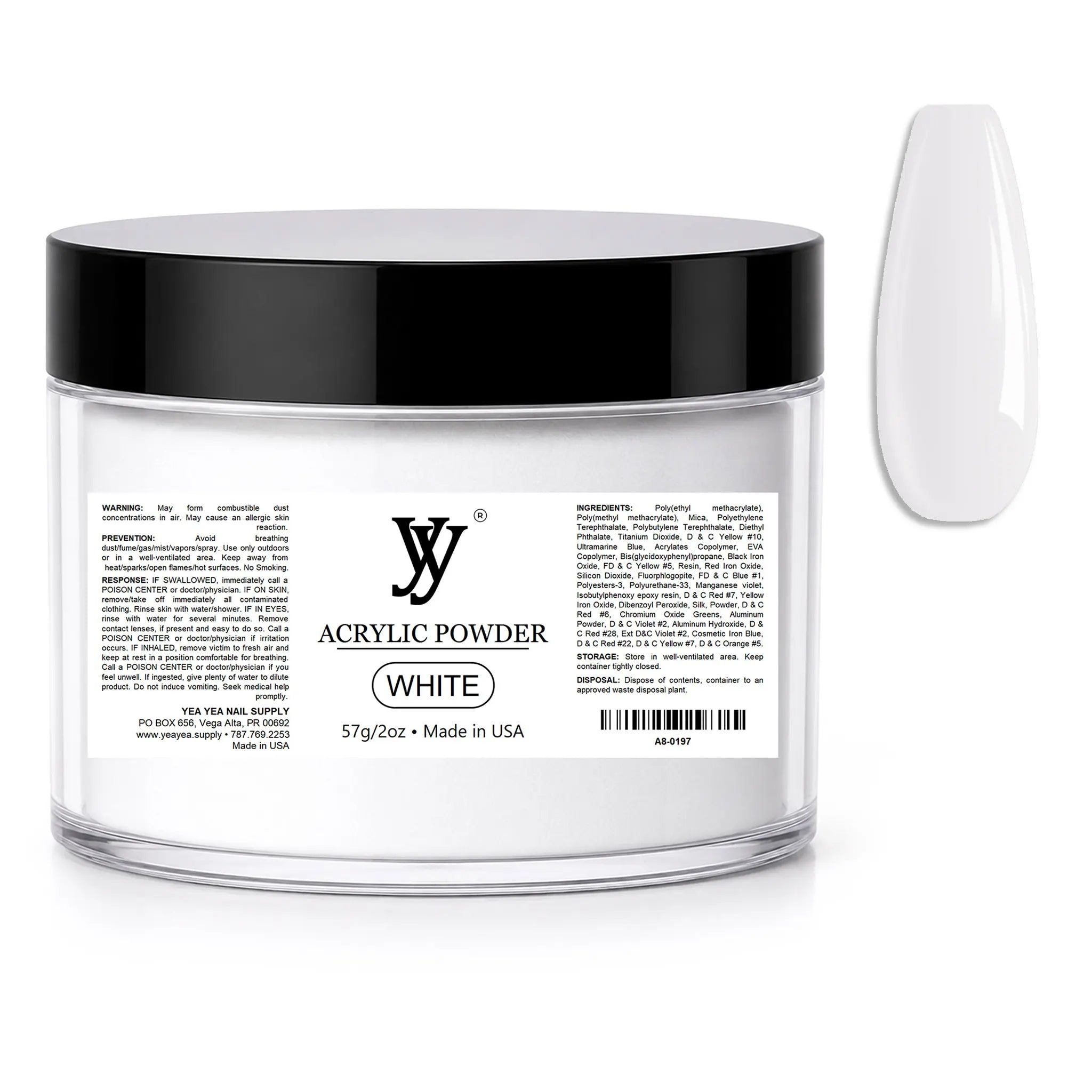 Y&Y Acrylic Nail Powder White