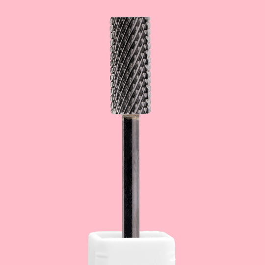 Small Barrel Flat Top DLC Black Nail Drill Bit
