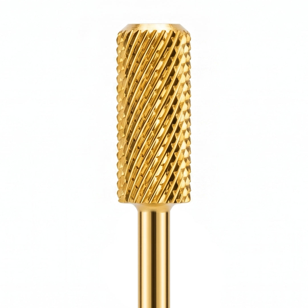 Small Barrel Dome Top Gold Nail Drill Bit 3/32"