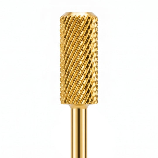 Small Barrel Dome Top Gold Nail Drill Bit 3/32"