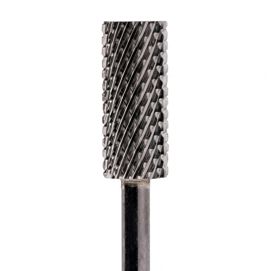 Small Barrel Flat Top DLC Black Nail Drill Bit 3/32"