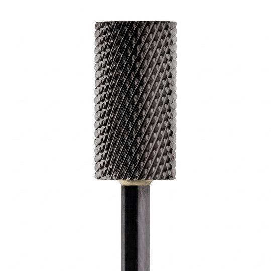 Large Barrel Flat Top DLC Black Nail Drill Bit 3/32"