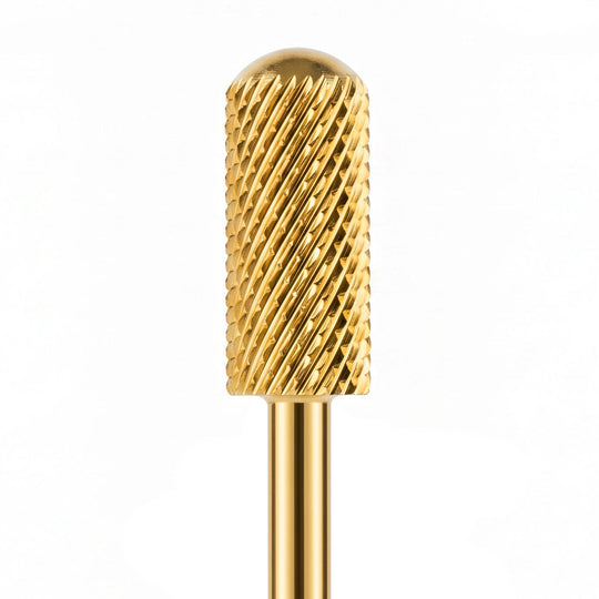 Small Barrel Smooth Top Gold Nail Drill Bit 3/32"