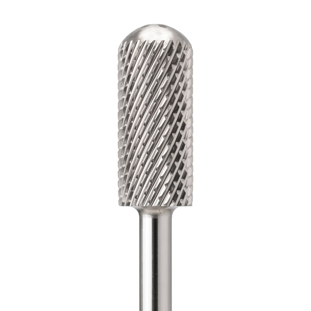Small Barrel Smooth Top Silver Nail Drill Bit 3/32"