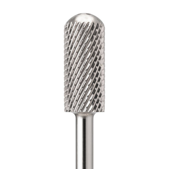 Small Barrel Smooth Top Silver Nail Drill Bit 3/32"