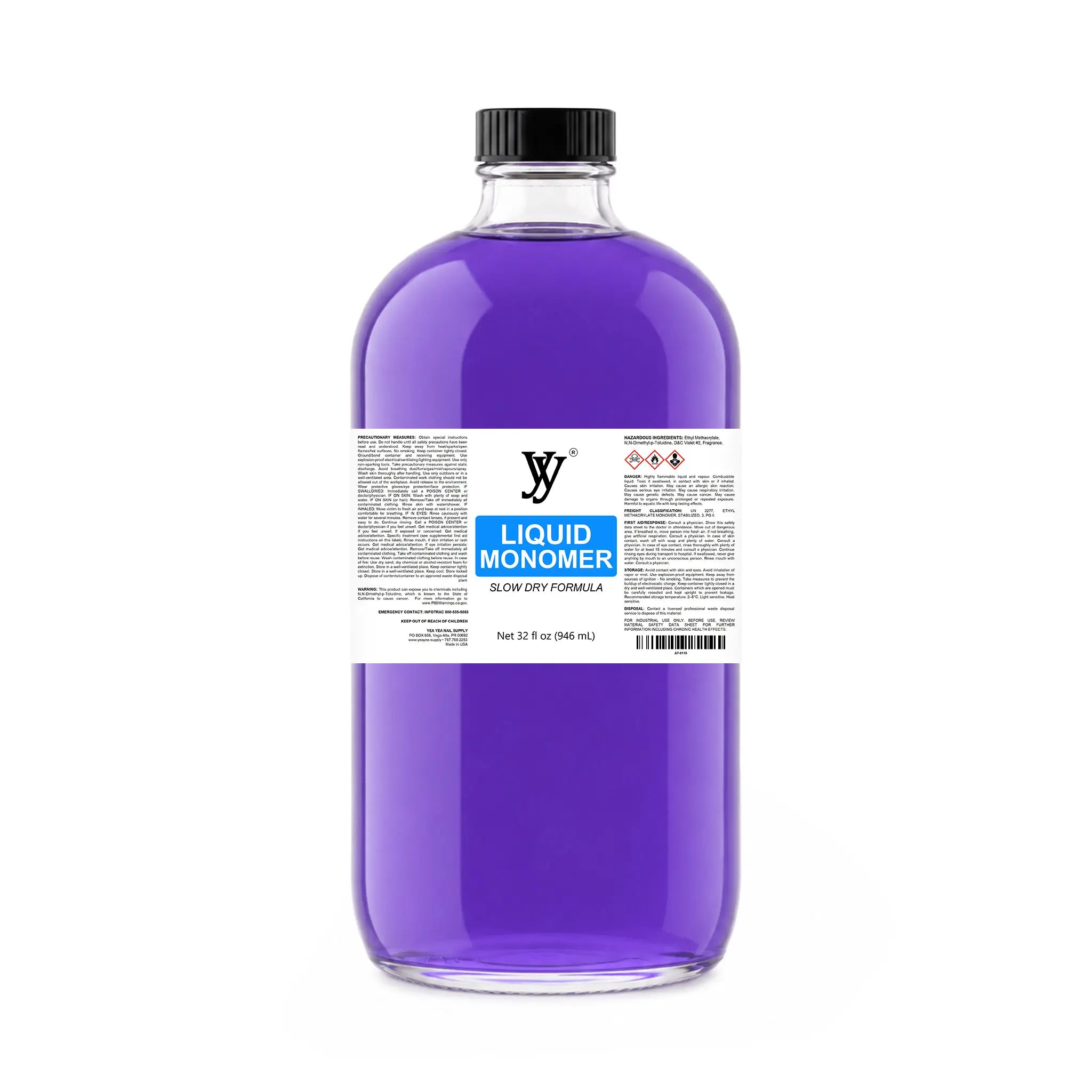 Y&Y Professional Liquid Monomer Slow Dry Formula