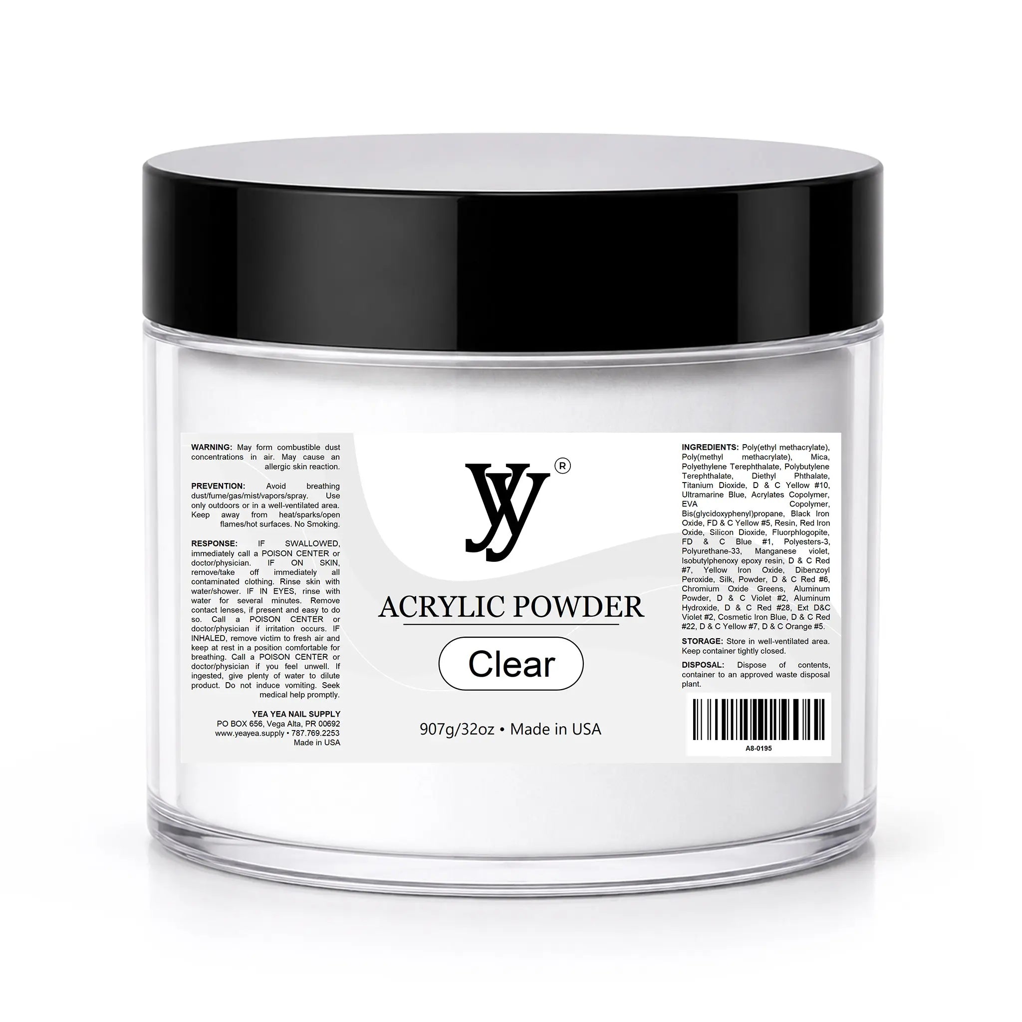 Y&Y Acrylic Nail Powder Clear
