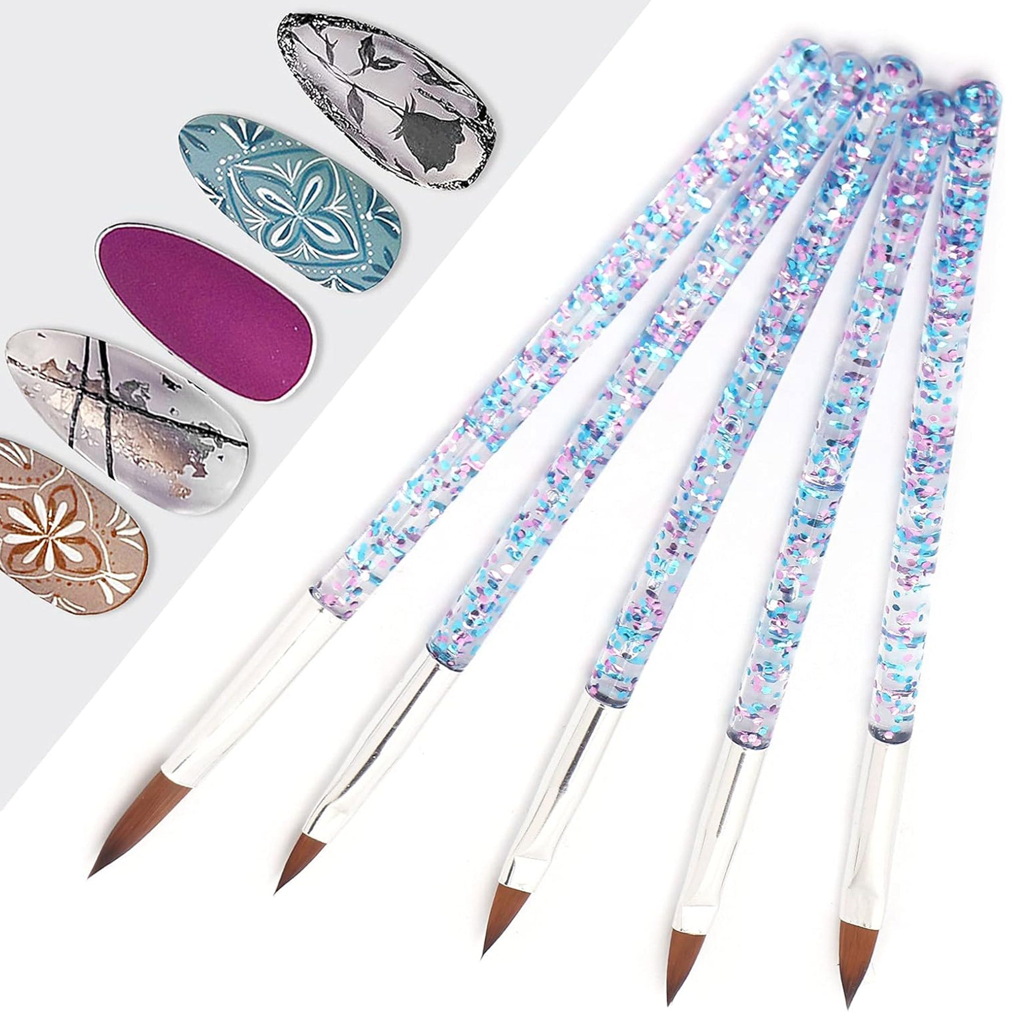 5 PCS 3D Nail Brush Set