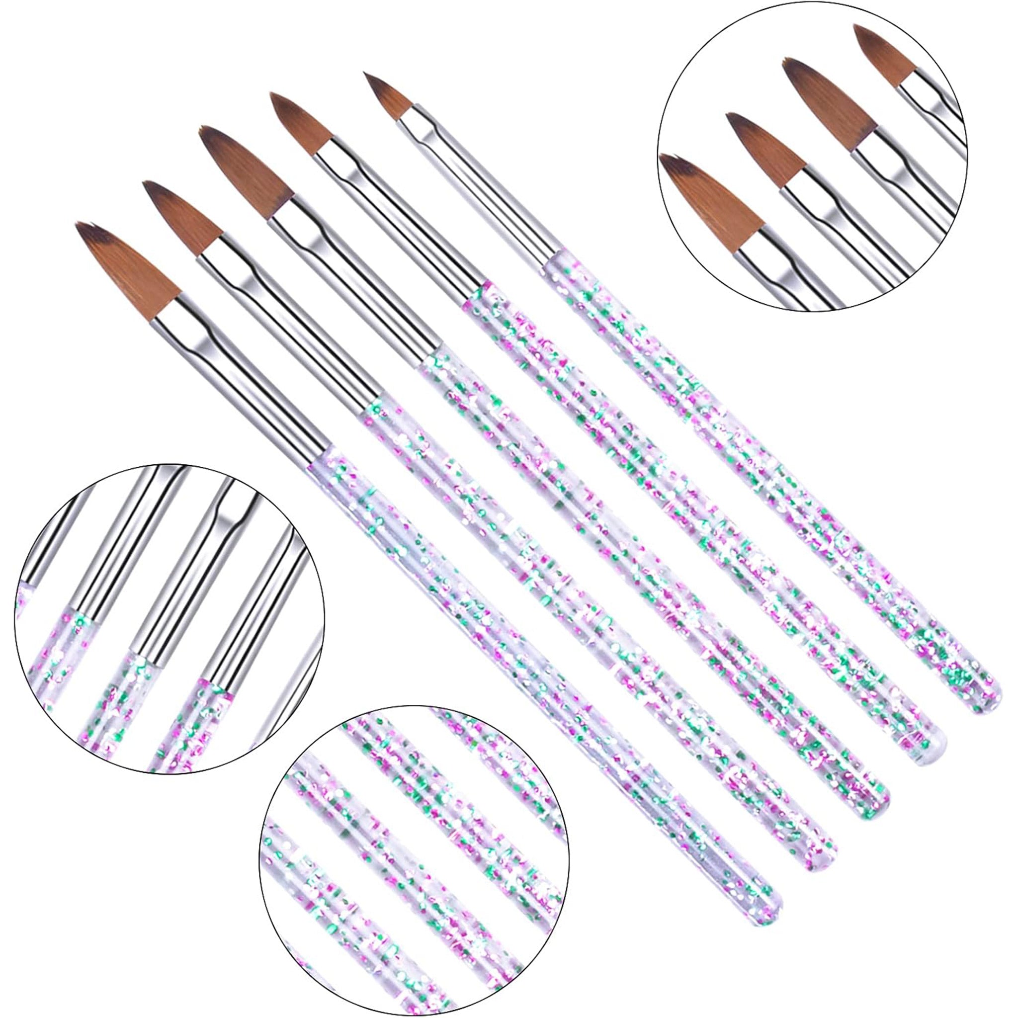 5 PCS 3D Nail Brush Set