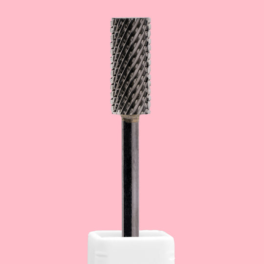 Small Barrel Flat Top DLC Black Nail Drill Bit