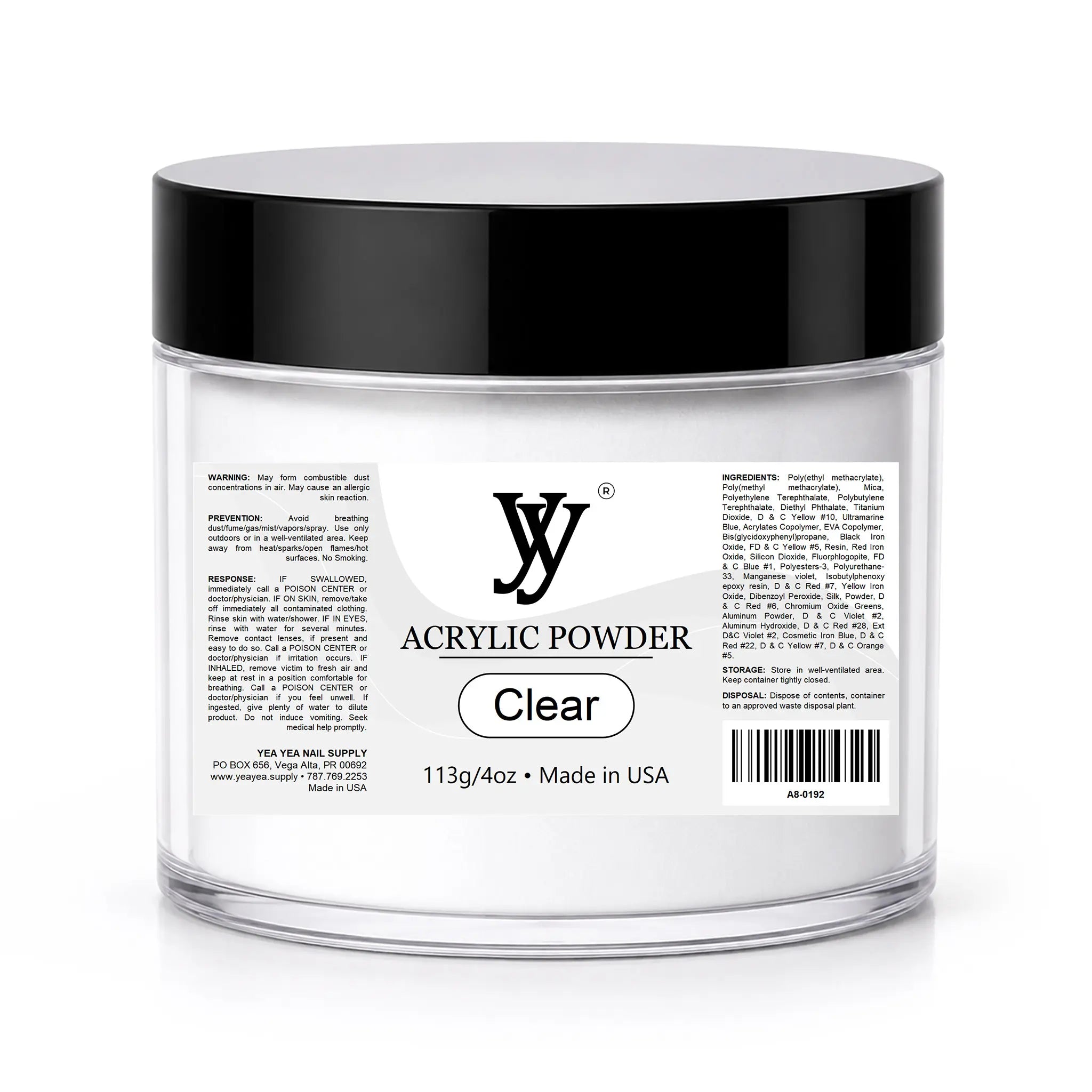 Y&Y Acrylic Nail Powder Clear