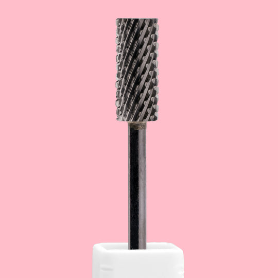 Small Barrel Flat Top DLC Black Nail Drill Bit