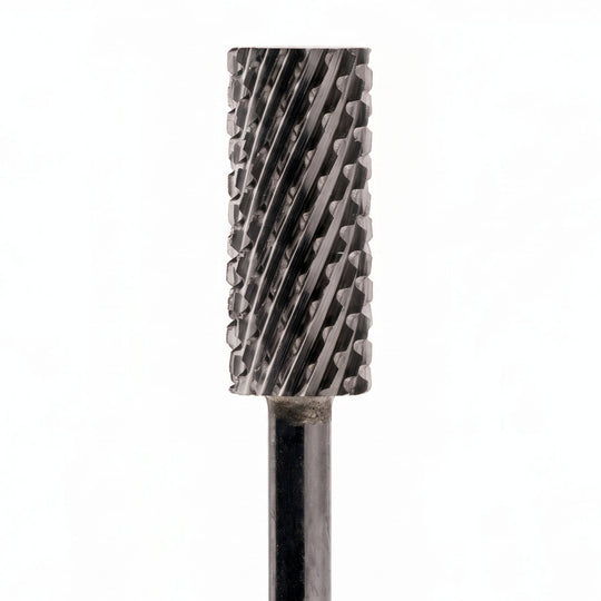 Small Barrel Flat Top DLC Black Nail Drill Bit 3/32"