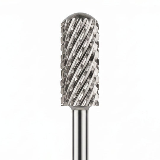 Small Barrel Smooth Top Silver Nail Drill Bit 3/32"