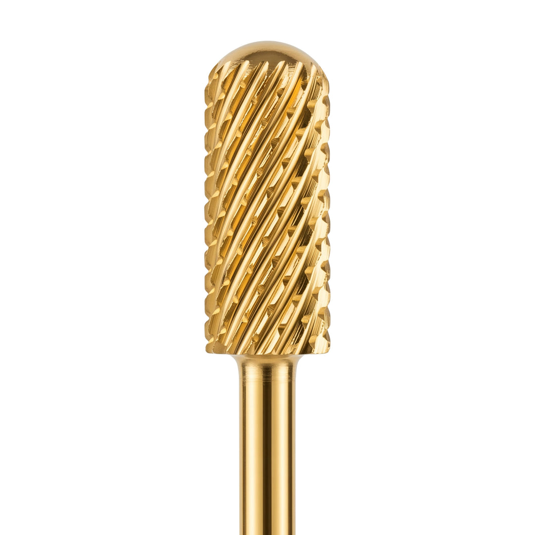 Small Barrel Smooth Top Gold Nail Drill Bit 3/32"