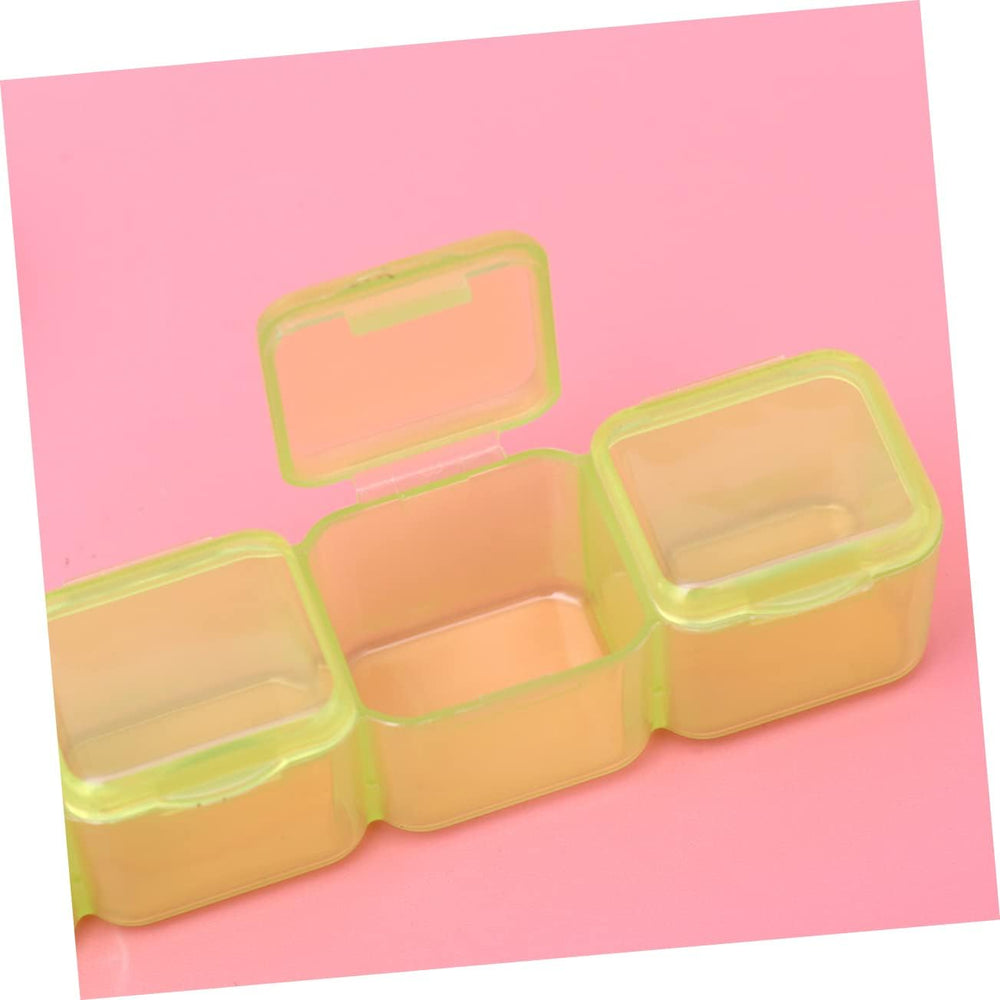 Yea Yea 28-Slot Nail Art Storage Box – Clear Organizer for Crystals, Beads, Charms & Small Nail Tools