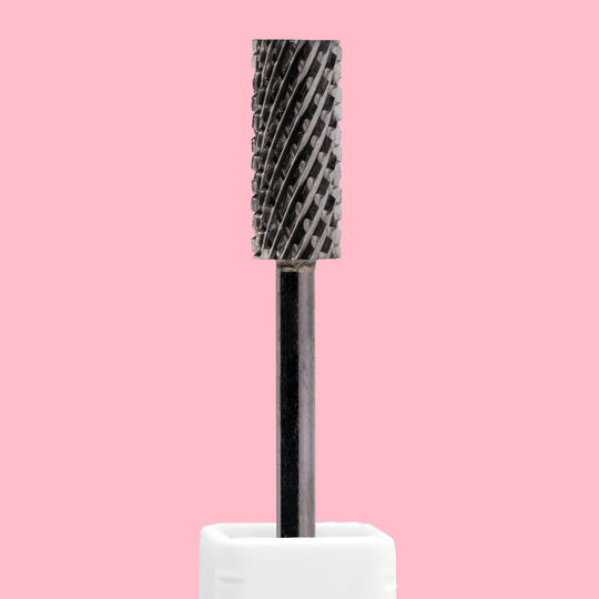 Small Barrel Flat Top DLC Black Nail Drill Bit