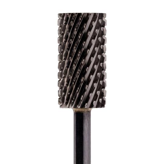 Large Barrel Flat Top DLC Black Nail Drill Bit 3/32"